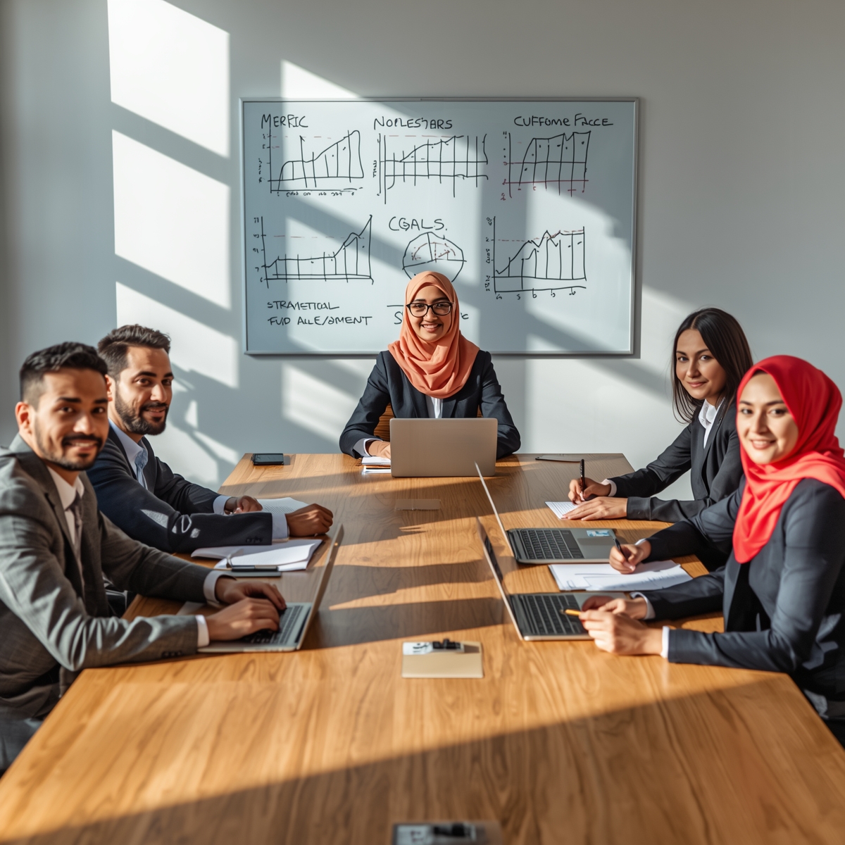 Photo of a dentist and patient smiling and looking at a tablet